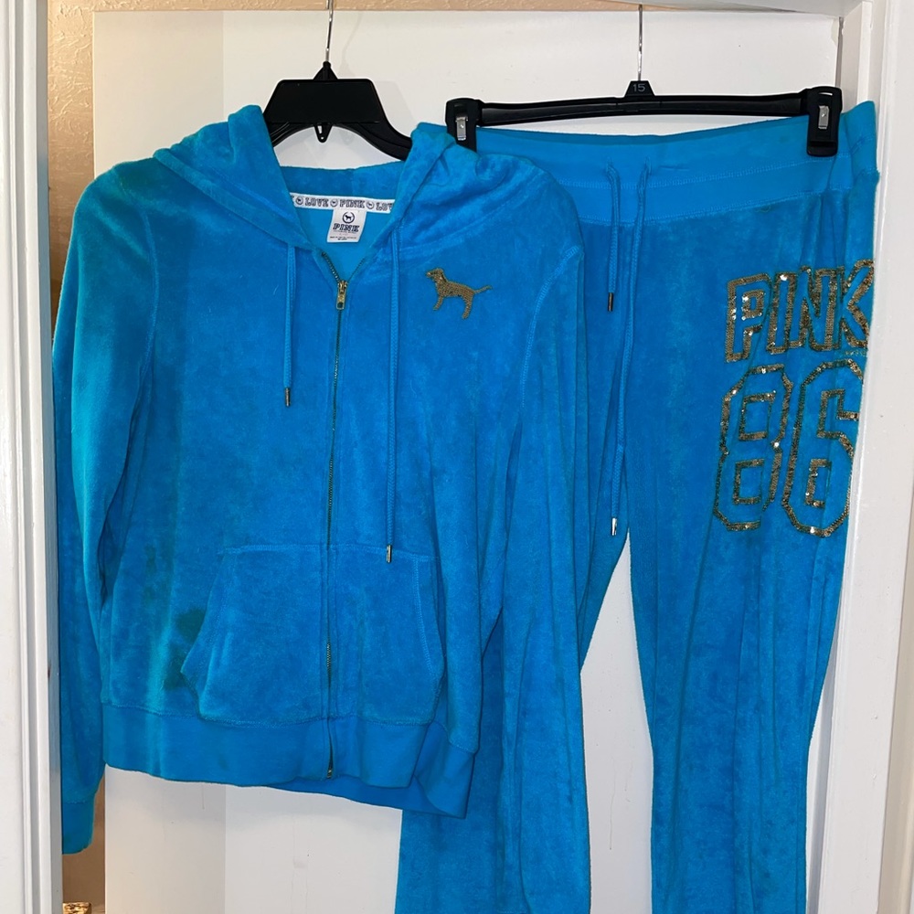 Vintage Love Pink Bling Terrycloth Set